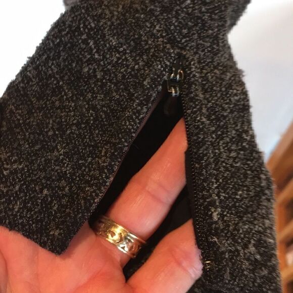 Dana Buchman grey stretch Moto top jacket 10 - Picture 5 of 16